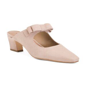 BERNARDO Suede Astrid Heeled Mules